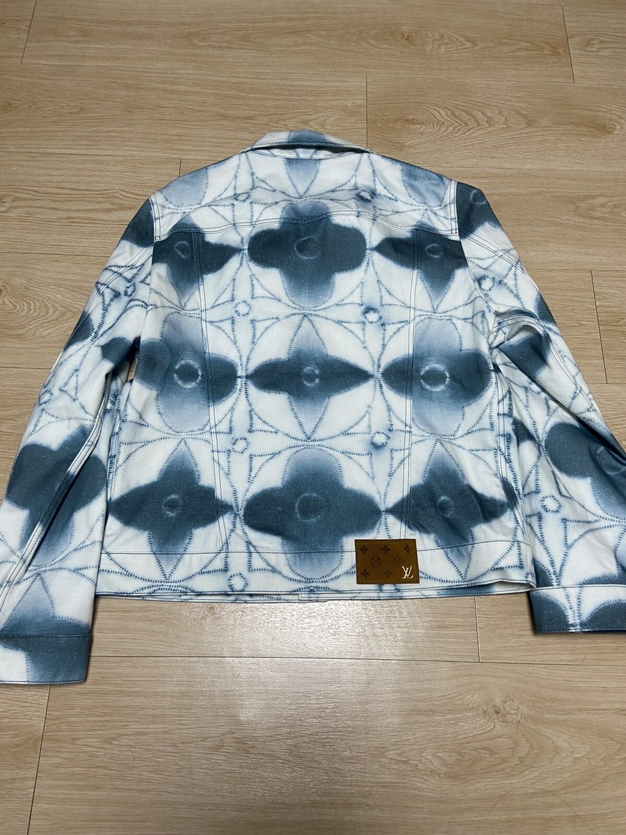 54 louis vuitton ss23 23ss shibori monogram denim jacket | eBay