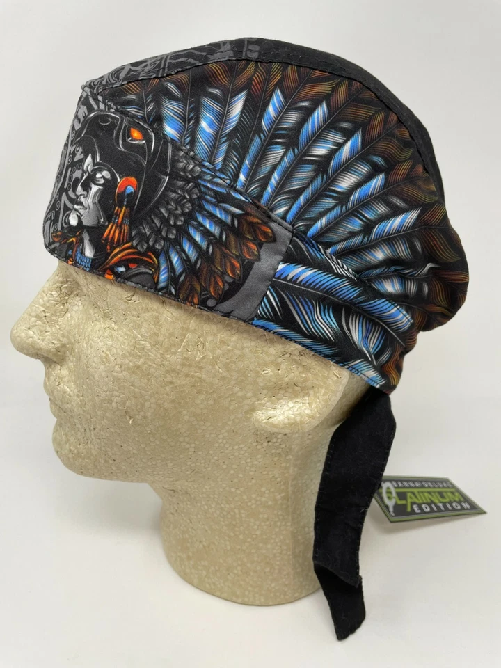 Mayan Aztec 印加白金 Durag 头巾 Bandanna Sweatband Capsmith 免运费 — 第 3/4 张图片