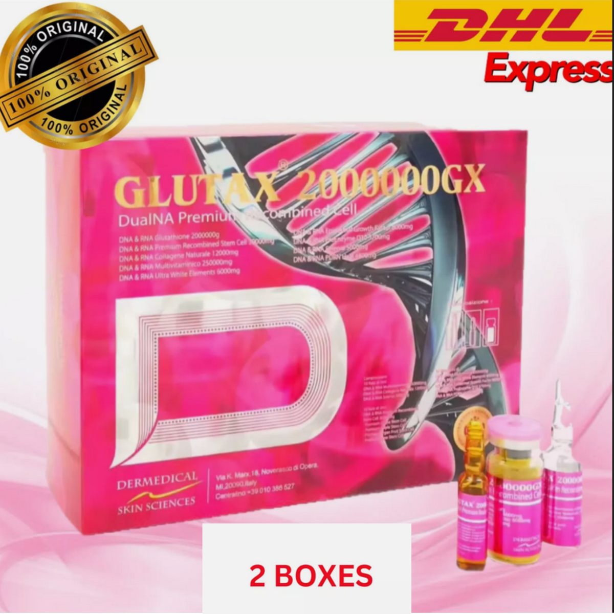 2x box Anti Aging Whitening Serum Recombined Cell Original FREE DHL EXPRESS SHIP