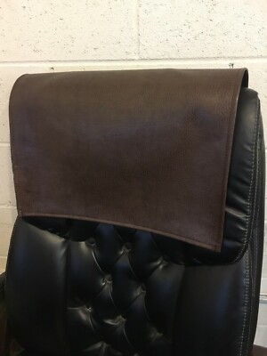 14 by 30 Inch Brown Recliner leather sofa couch head arm rest damage protector 