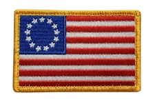 Betsy Ross USA American Flag Patch [Hook Fastener - 3.0 X 2.0 BS-5]