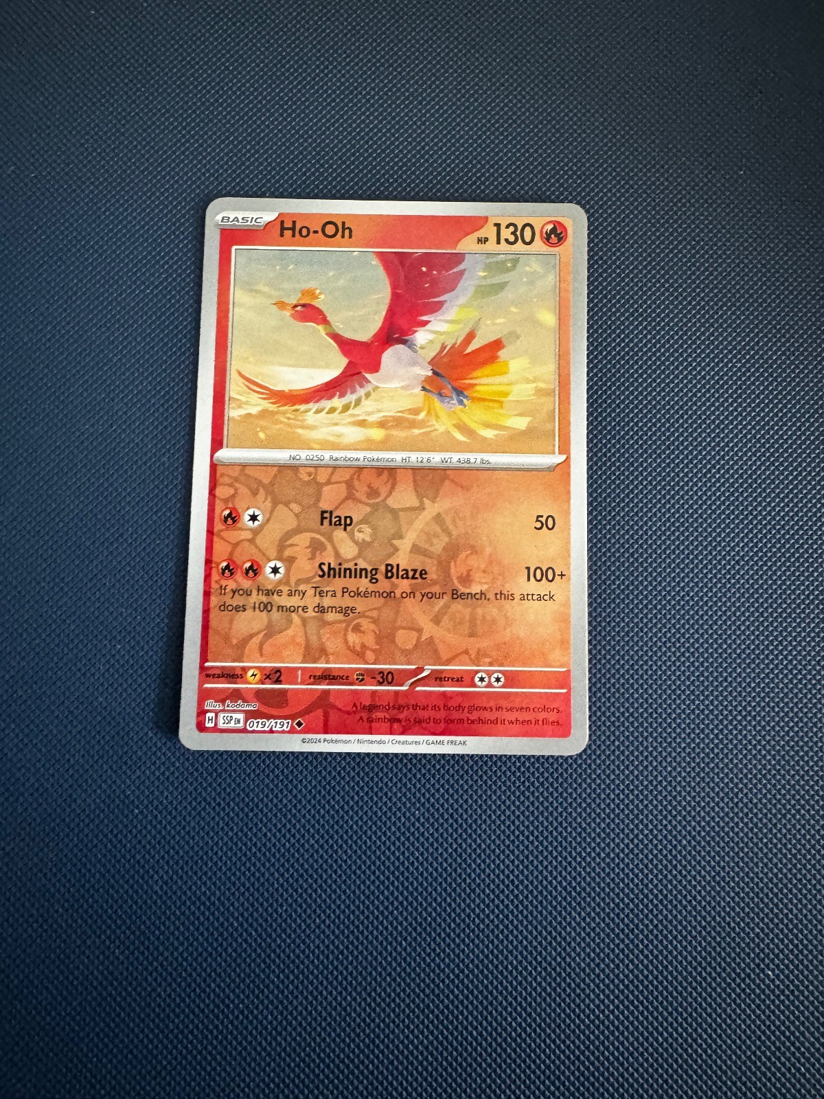 Ho-Oh 019/191 Uncommon Surging Sparks Pokemon Reverse Holo Near Mint