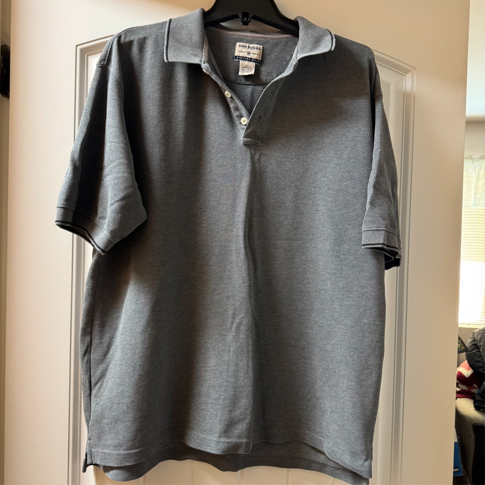 Vintage High Sierra Gray Polo Shirt, Size Large