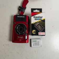 Olympus Stylus Tough TG-4 Red 3" LCD 4x Wide Optical Zoom Compact Digital Camera