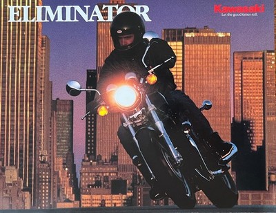1986 Kawasaki ZL900-A2 Eliminator 4-page brochure-literature NOS (Not Repro)