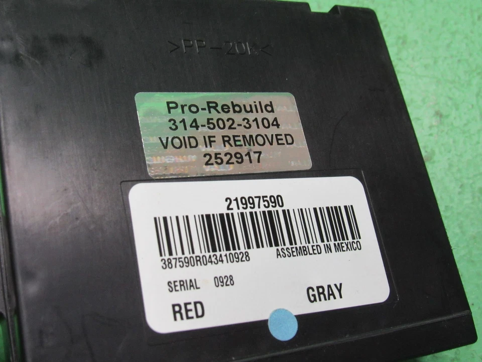 21997590 TAHOE ESCALADE YUKON SUBURBAN REAR A/C HVAC CONTROL MODULE REBUILT 2917 - Image 2 of 4