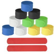 Silicone Slap Bracelets - 12Pcs Fitting for DIY Prizes 8.5" Multicolor4