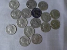 16 SILVER WASHINGTON QUARTERS 1943S TO 1964D - SILVER COINS
