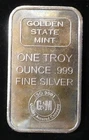 1 Ounce Silver Bar .999 Fine Silver