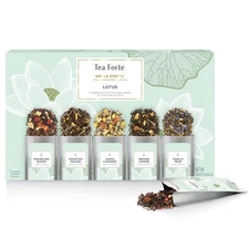 Tea Forte Lotus Single Steeps Loose Leaf Premium Gift Set Sampler 15 Count 3