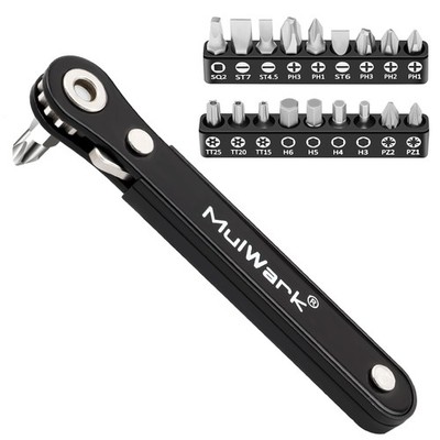 MULWARK Right Angle Screwdriver Bit Set 20pcs