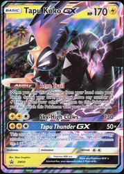 Tapu Koko GX SM50 Jumbo Black Star Promo Holo