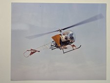 Bell 47G-3B-1 Crop Dusting Dry Spray Helicopter Photo 8x10 Evans Archive Estate