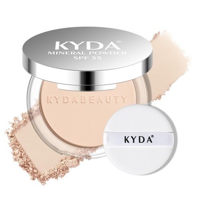 KYDA Mineral Powder, SPF 35, 4in1 Mineral Pressed Powder Foundation with Conc...
