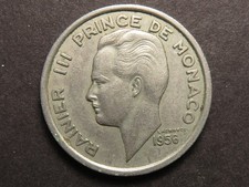 1956 Monacco 100 Francs, VF