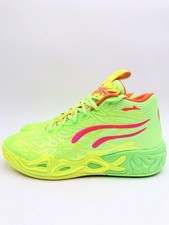 PUMA MB.04 Gem Mid Top Lace Up Athletic Sneakers Green Orange 311421-01 Mens 11