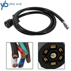 7-Way 7-Pin RV Blade Trailer Wiring Harness Plug 6 Feet Blunt Cut Wires
