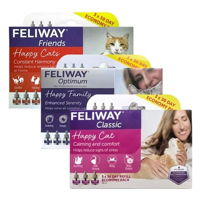 3pcs FEL|WAYOptimum - Nachfüllflakon 48ml Feliway-Optimum 30 Day Refill