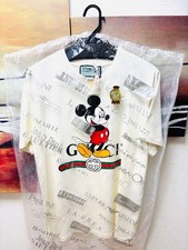 GUCCI x Disney Mickey Mouse Ivory Cotton T-Shirt Logo Print Collaboration