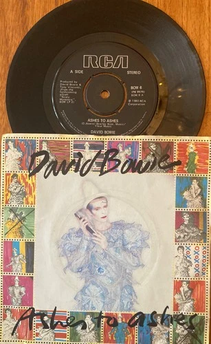 DAVID BOWIE - ASHES TO ASHES ORIGINAL UK 7” RCA SINGLE NEAR MINT COND PIC SLEEVE