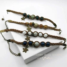 Tribal Sea Style Twisted Cord Bracelet, Ethnic Boho Unisex Beach Rope Bracelet