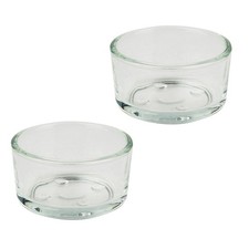 4pcs Pet Reptile Feeder Water Food Glass Bowl Cup Lizard Turtle Basin Feeding