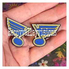 2 Piece ST. LOUIS Hockey Team Silicone Focal Beads DIY Jewelry Pens Sports Beads