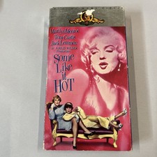 Some Like It Hot VHS, 1995 Marilyn Monroe, Tony Curtis, Jack Lemmon