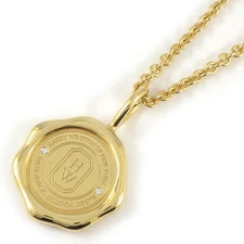 HARRY WINSTON Necklace Shield CMDYRDCLSLD / CMDYRDCLSLD Seal Motif Diamond 750YG