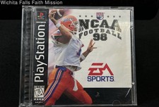 NCAA Football 98 Sony PlayStation 1 PS1 EA Sports 1997 Disc Case NTSC Sports Sim