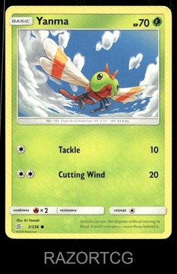 Yanma 2/236 C Unified Minds Pokemon NM/M