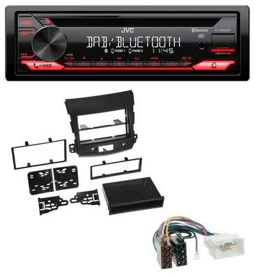 JVC CD DAB USB Bluetooth MP3 Autoradio für Citroen C-Crosser Mitsubishi Outlande - Bild 1 von 4