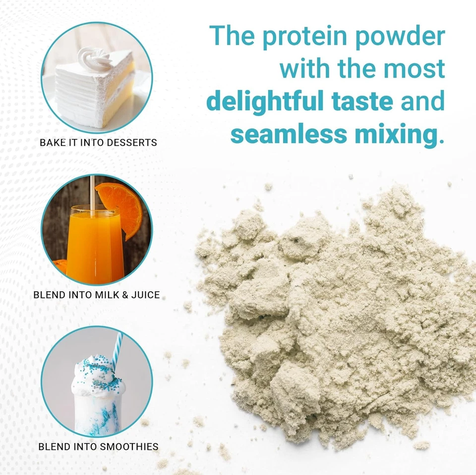 Unflavored Protein Powder - New Formula - Lactose-Free, Gluten-Free, & Non-Gmo W - Image 3 of 4