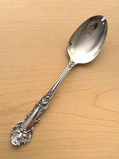 Ant. Cuillère de service Charter Oak 1906 triple plaque argent 1847 Roger BROS. 8,5"