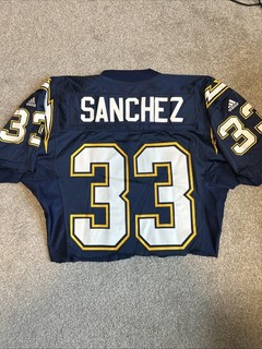 Vtg Davis Sanchez San Diego Chargers Practice Game Worn Jersey Adidas