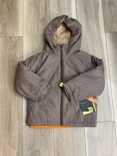 All in Motion 3-in-1 Hooded Snow Sport Jacket Brown Orange Fleece Sz XSmall