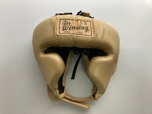 Winning Boxing Head gear H-1900 Old logo Gold Face Guard  Japan Used genuine