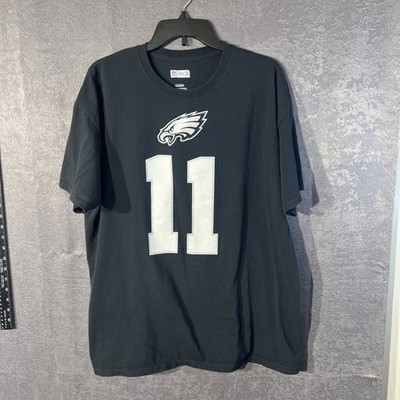 Carson Wentz Philadelphia Eagles NFL Team Apparel T-Shirt Black XL #11