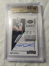 Sam Darnold #103a Contenders On Card Auto True Rookie Ticket (Error) BGS 9.5/10