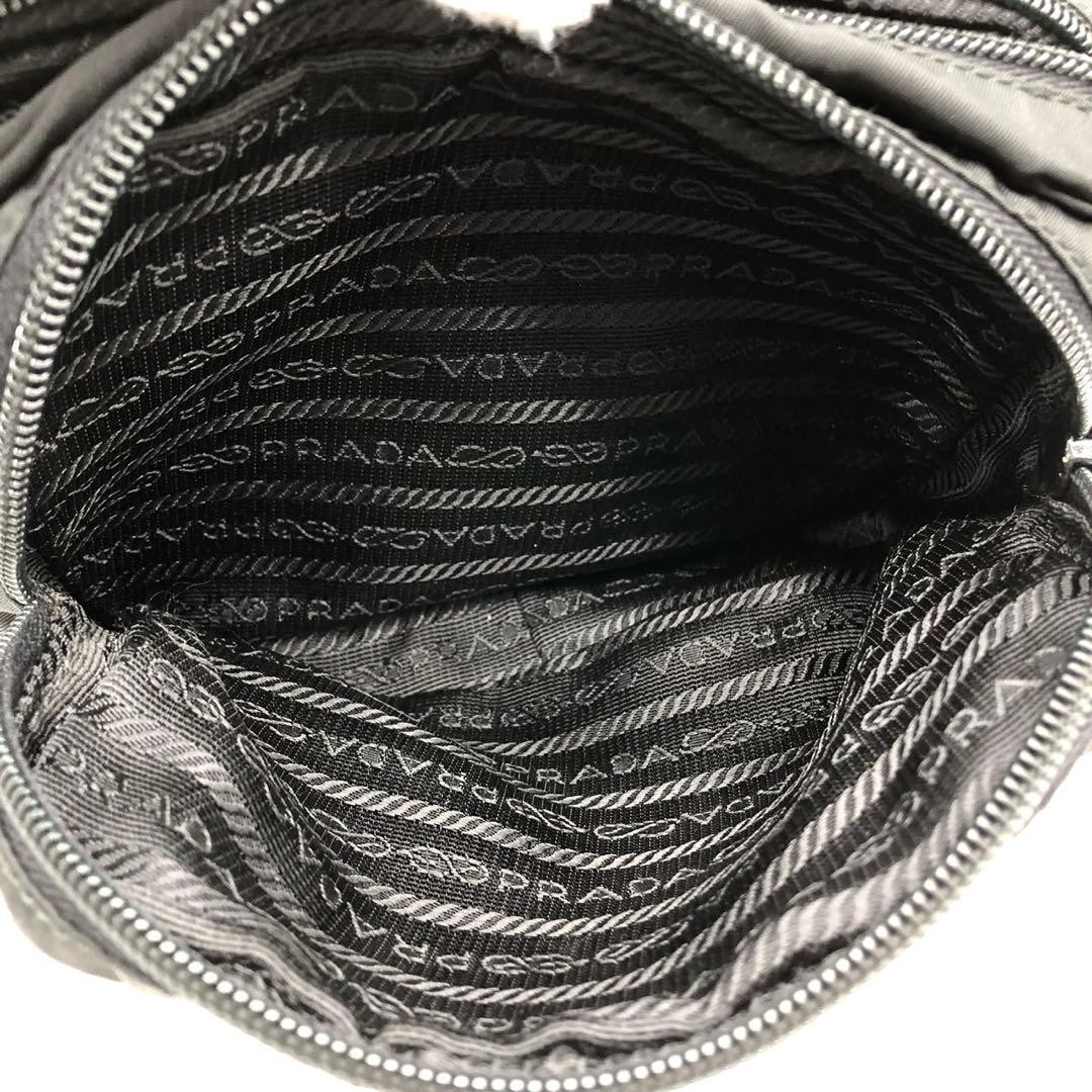 Rare and  Prada Shoulder Bag Mini Double Zip Triangle Logo Nylon thumbnail 12