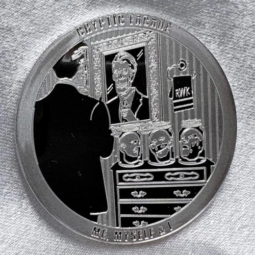 Rare Chautauqua Silver Works Cryptic Facade 1 oz .999 Silver BU [B2]