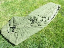 Sacco a pelo vintage militare americano intermedio clima freddo 8465-01-049-0888 e borsa