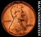 1954 Lincoln Wheat Cent - Red Choice Gem Brilliant Unc  Semi-key  #J9862