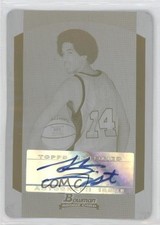 2004-05 Bowman Draft Printing Plate Yellow 1/1 Shaun Livingston #137 Auto 10lp