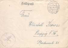 836691) DR Feldpostblg. 2. WK mit K2 Stpl. M&uuml;hlberg &uuml;ber Falkenberg Elster