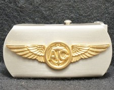WL11171 NOS VINTAGE 1970s  U.S. NAVY AIRCREW WINGS  ARMED FORCES BELT BUCKLE
