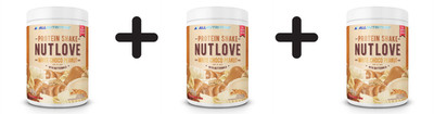 3 x Allnutrition Nutlove Protein Shake, White Choco Peanut - (34,37 EUR/kg)
