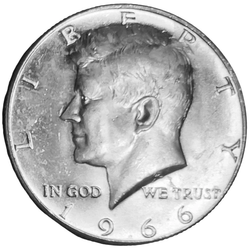 1966 P Kennedy Half Dollar 40% Silver BU US Coin #434