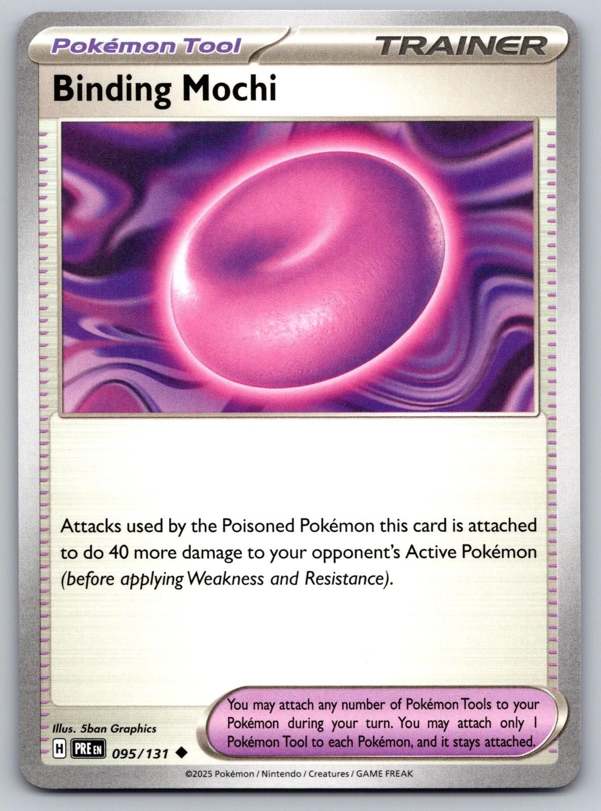 Binding Mochi 095/131 Uncommon Prismatic Evolutions Pokemon Near Mint