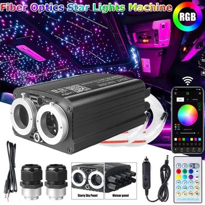 1200pc Home/Car Headliner Twinkle Meteor Star Light Fiber Optic Ceiling Light 3M